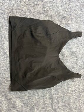 Lululemon Vneck Bra It Crop Top Black Square Dot 6 no Pads